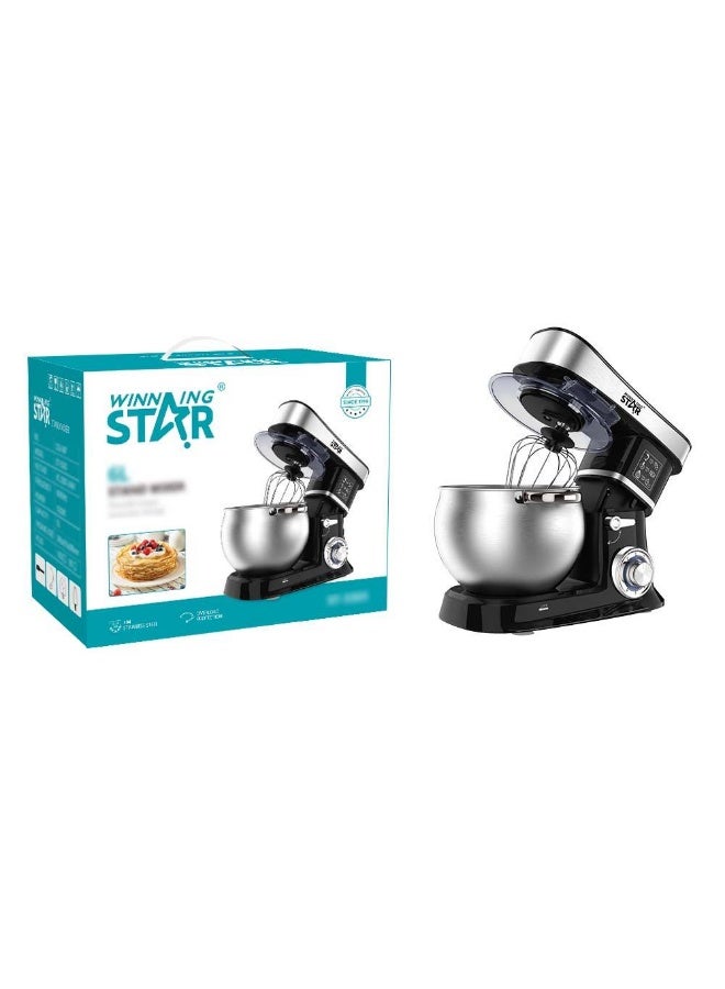 Winning Star Large Electric Mixer Winning Star 6 Liter 1200 Watt Kitchen Stand Mixer for Baking - Image 1