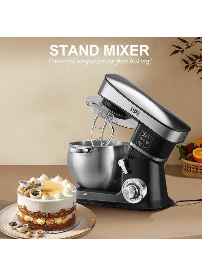 Winning Star Large Electric Mixer Winning Star 6 Liter 1200 Watt Kitchen Stand Mixer for Baking - Image 2