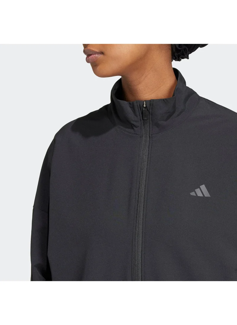 Adidas  Pacer All Gym Tonal 3-Stripes Woven Jacket for Women | Best Price UAE