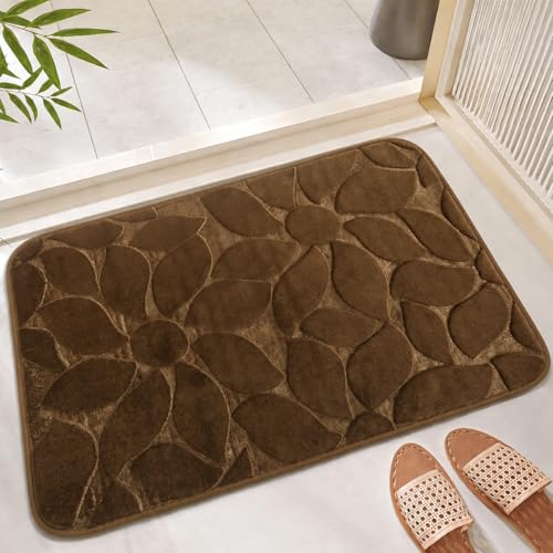 Home-Cloud HomeCloud Bathroom Mat – Non-Slip, Soft & Washable Floor Mat for Shower, Bathroom & Door – Quick-Dry, Absorbent Rug for Comfort & Safety Memory Foam 12mm. - Image 1