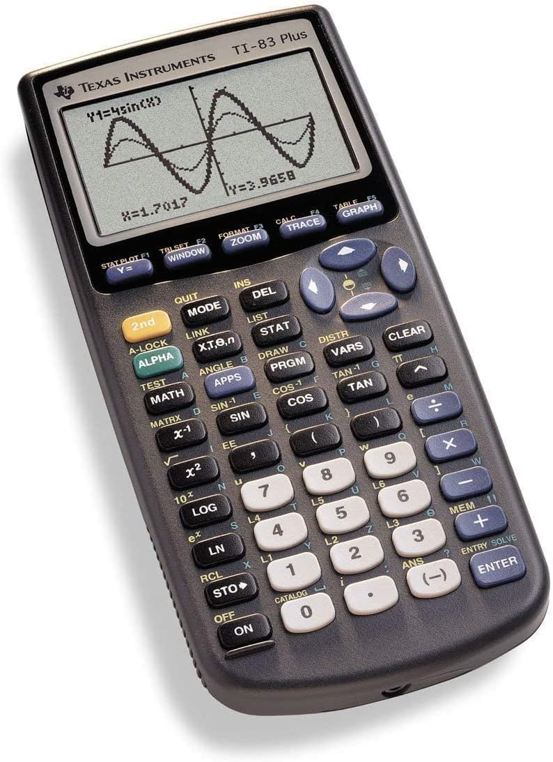 Texas Instruments TI-83 Plus Graphing Calculator with Guerrilla Military Grade Screen Protector Set, Certified Reconditioned - Image 2