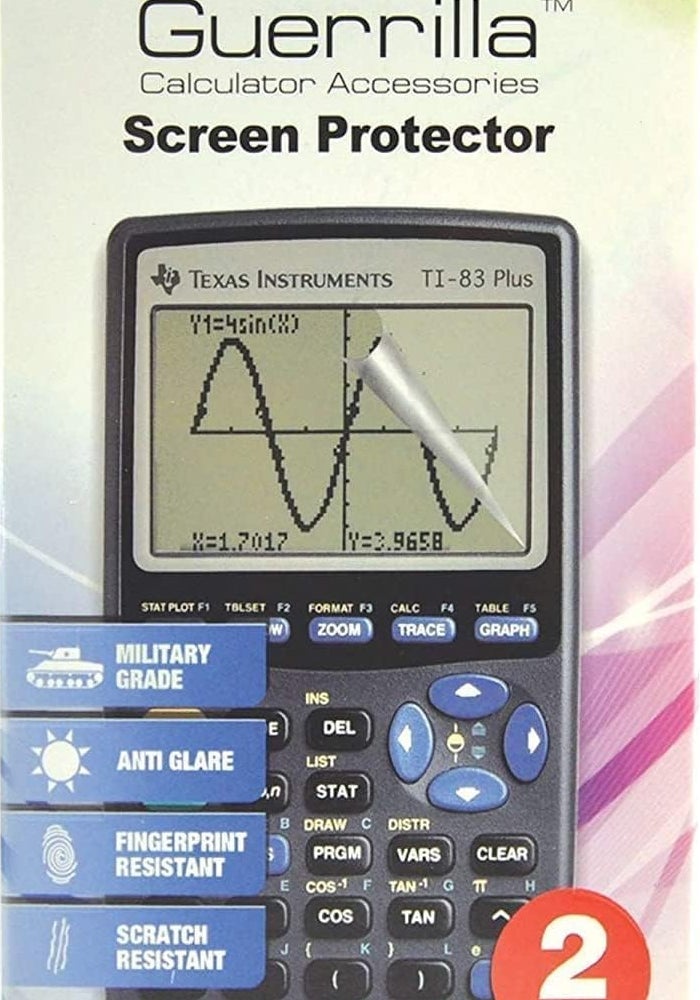 Texas Instruments TI-83 Plus Graphing Calculator with Guerrilla Military Grade Screen Protector Set, Certified Reconditioned - Image 3