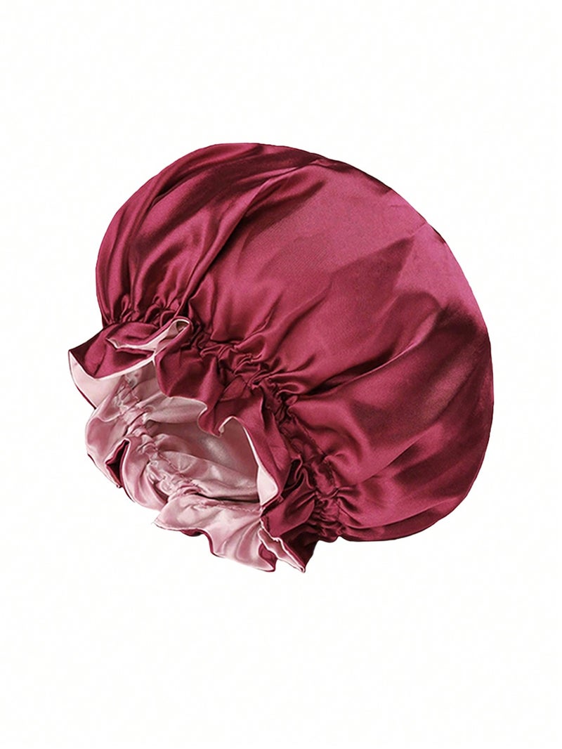 Double Layer Satin Sleep Bonnet – Full Hair Protection from Frizz & Damage - Image 5