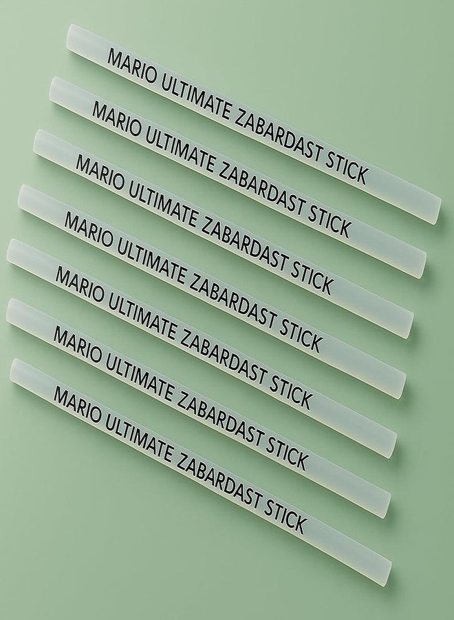 عصا غراء ماريو ألتيميت زابارداست بالذوبان الساخن | مجموعة ممتازة | رابطة فائقة القوة | لاصق قوي للأعمال الحرفية والإصلاحات والمشاريع المنزلية والمهنية | لمسة نهائية شبه شفافة | 220 مم × 11 مم | عبوة من 20