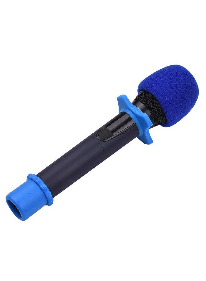 microphone protection accessory kit with foam windshield anti-rolling silicone ring bottom rod sleeve holder for wireless handheld mic  - Image 2