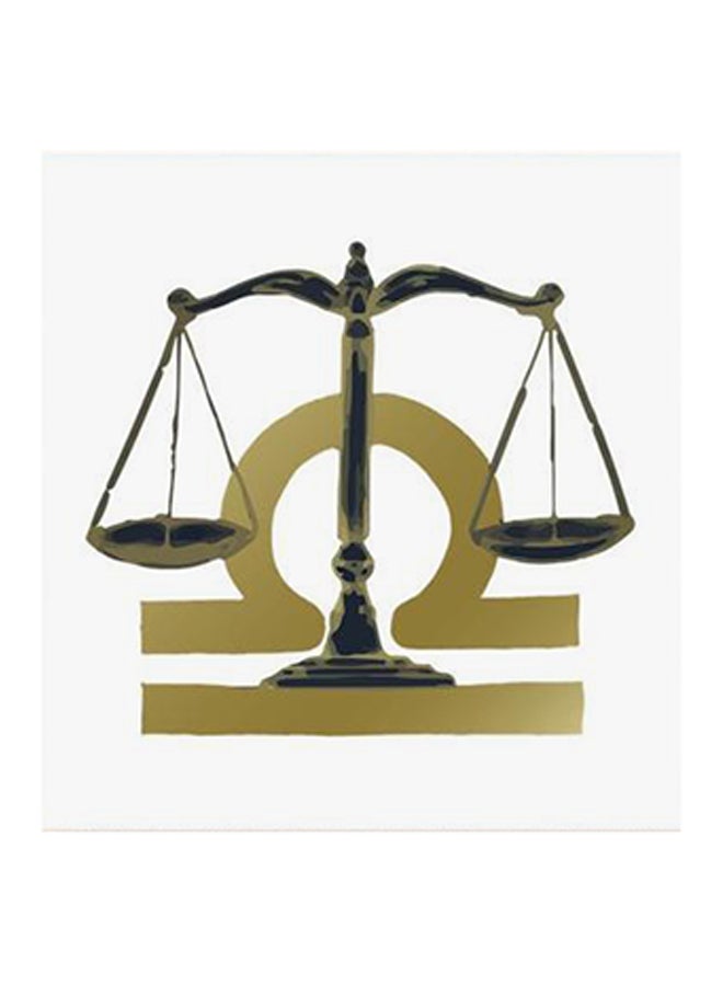 RYN Libra Sign MDF Wall Art Green/Black - Image 1