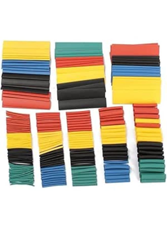 RNA STORE - Heat Shrink Tubing Kit - 164 Pcs - Multicolor - Wire Management - CORD_MANAGEMENT_COVER - Electrical Insulation - Cable Wrap Tube