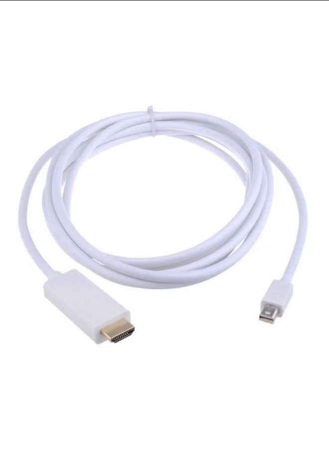 Displayport To Hdmi Cable Adapter For Apple MacBook White