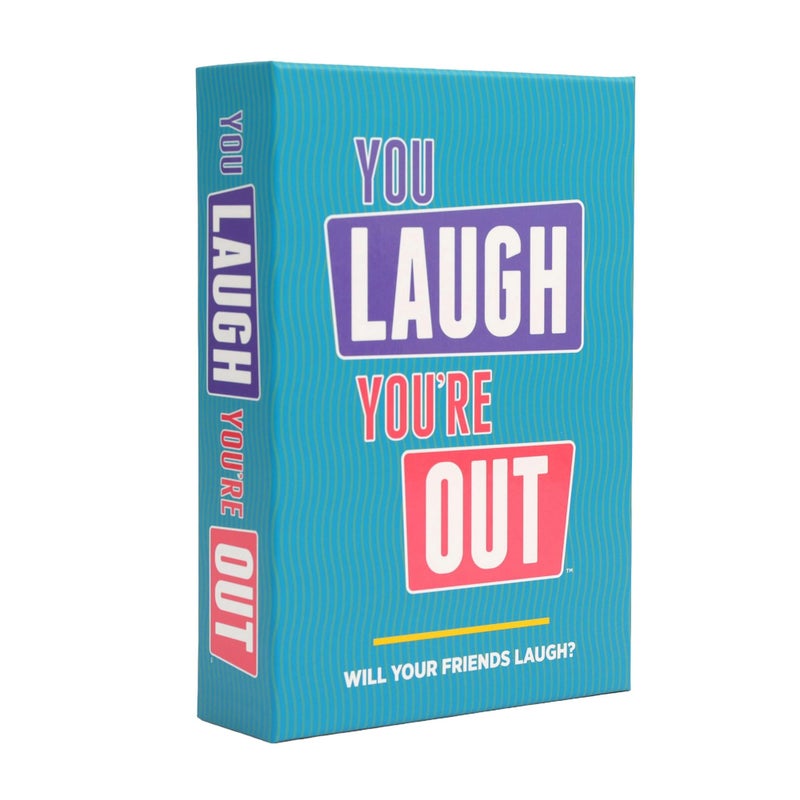 DSS Games You Laugh You're Out [Try Not to Laugh Family Card Game for Adults & Teens | White Elephant Gift for Adults | 125 Prompt Fun Cards for Family Game Nights, Thanksgiving, & Parties Ages 14+] - Image 1