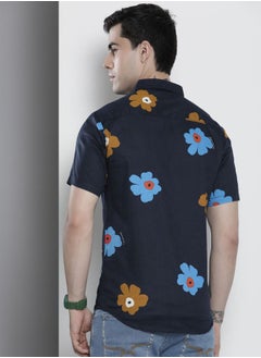 The Indian Garage Co Men Regular Fit Tropical Half Sleeves Cutaway Collar Casual Shirt  - Image 2
