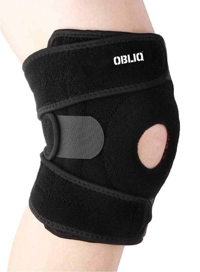 OBLIQ Hinged Knee Braces for Men/Women Non-Slip Silicone Gel for Running, Sports - One Size Fits All (1) - Image 1