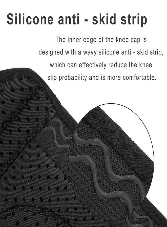 OBLIQ Hinged Knee Braces for Men/Women Non-Slip Silicone Gel for Running, Sports - One Size Fits All (1) - Image 4