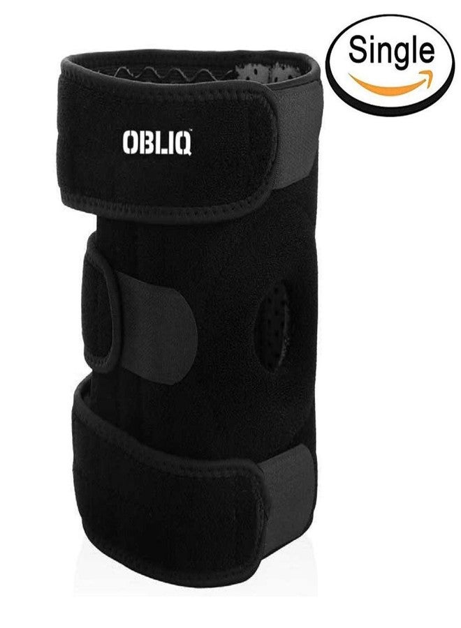 OBLIQ Hinged Knee Braces for Men/Women Non-Slip Silicone Gel for Running, Sports - One Size Fits All (1) - Image 2