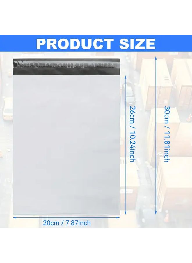 25 Pcs White Polyethylene Self Adhesive Mailers 11 81x16 54in Express Shipping Envelopes - Image 4