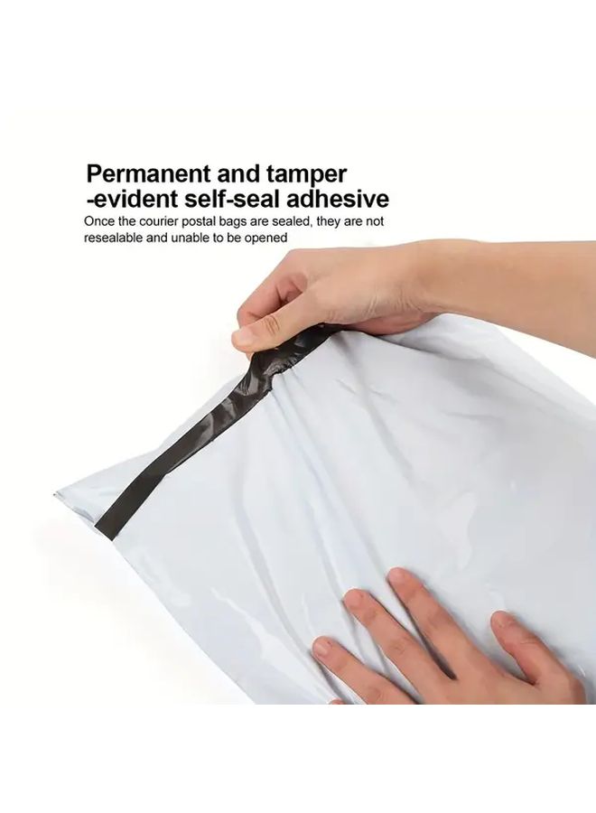 25 Pcs White Polyethylene Self Adhesive Mailers 11 81x16 54in Express Shipping Envelopes - Image 2
