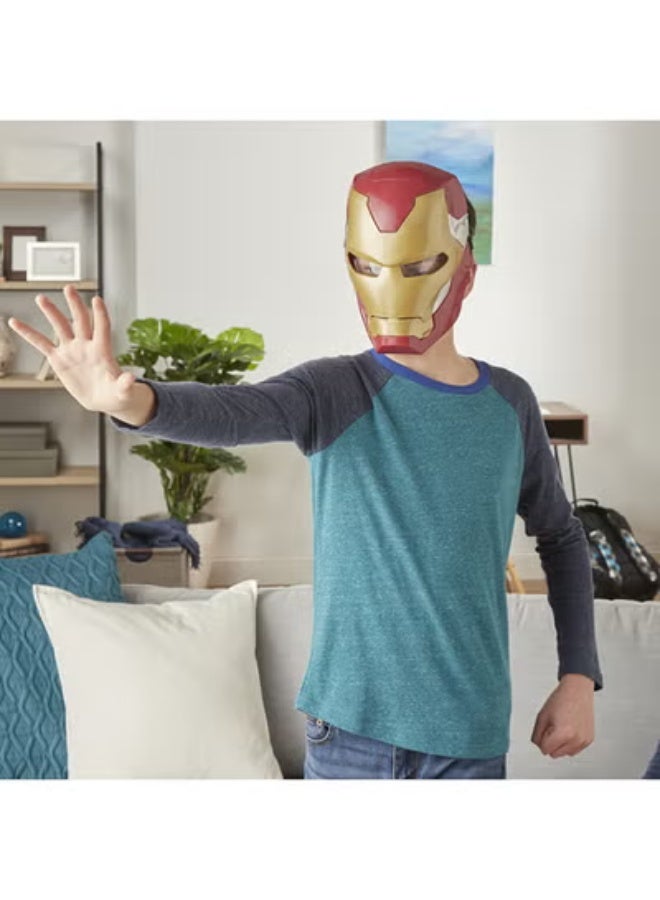 MARVEL Avengers Iron Man Flip FX Mask with Flip-Activated Light Effects for Costume and Role-Play Dress Up - Image 5