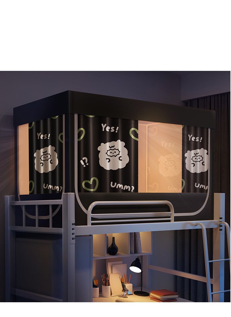 Y&D Bed Canopy Tents Curtain Blackout Curtain Single Bed Tent Curtain Student Shading Cloth Bed Canopy Mosquito Net Student Sleep Privacy Protection  - Image 1