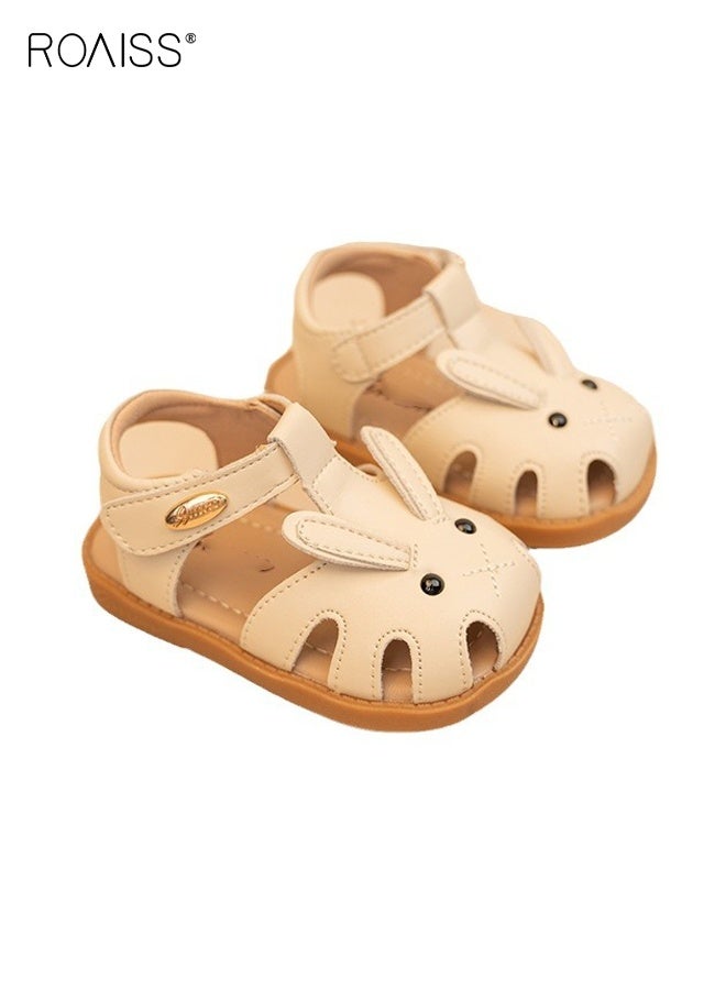 roaiss Baby Girls Sandals with Hollow-carved Design, Comfort Premium Walking Shoes for Toddlers, Summer Casual Beach Shoes with Anti Slip Rubber Sole, Breathable Outdoor Shoes for Little Kids  - Image 1