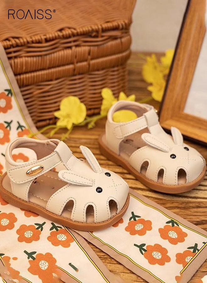 roaiss Baby Girls Sandals with Hollow-carved Design, Comfort Premium Walking Shoes for Toddlers, Summer Casual Beach Shoes with Anti Slip Rubber Sole, Breathable Outdoor Shoes for Little Kids  - Image 2