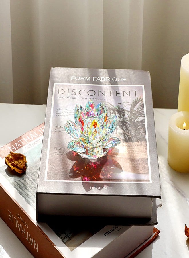 أونماي تماثيل زهرة اللوتس الكريستالية المتلألئة من OwnMy - ثقالة ورق مزخرفة على شكل زهرة اللوتس الكريستالية وفقًا لفنغ شوي، مثالية لتزيين الطاولات والمكتب المنزلي - Image 5