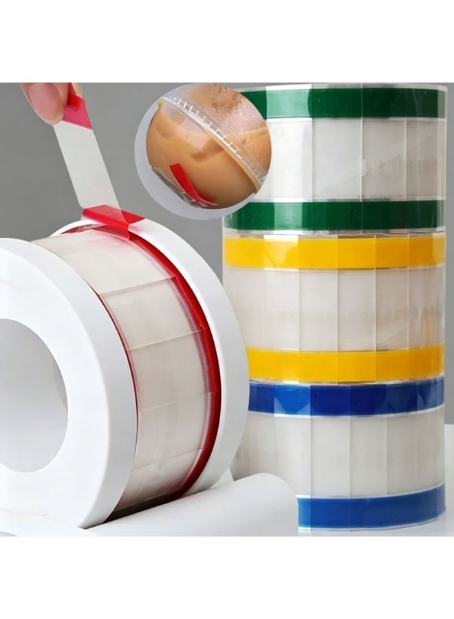 Easy To Tear Nail Art Seal Cleaning Tape Milk Coffee Cup Cover Sticker Takeaway Adhesive Sealing Sticker Tape Strip Paper Roll - Image 1