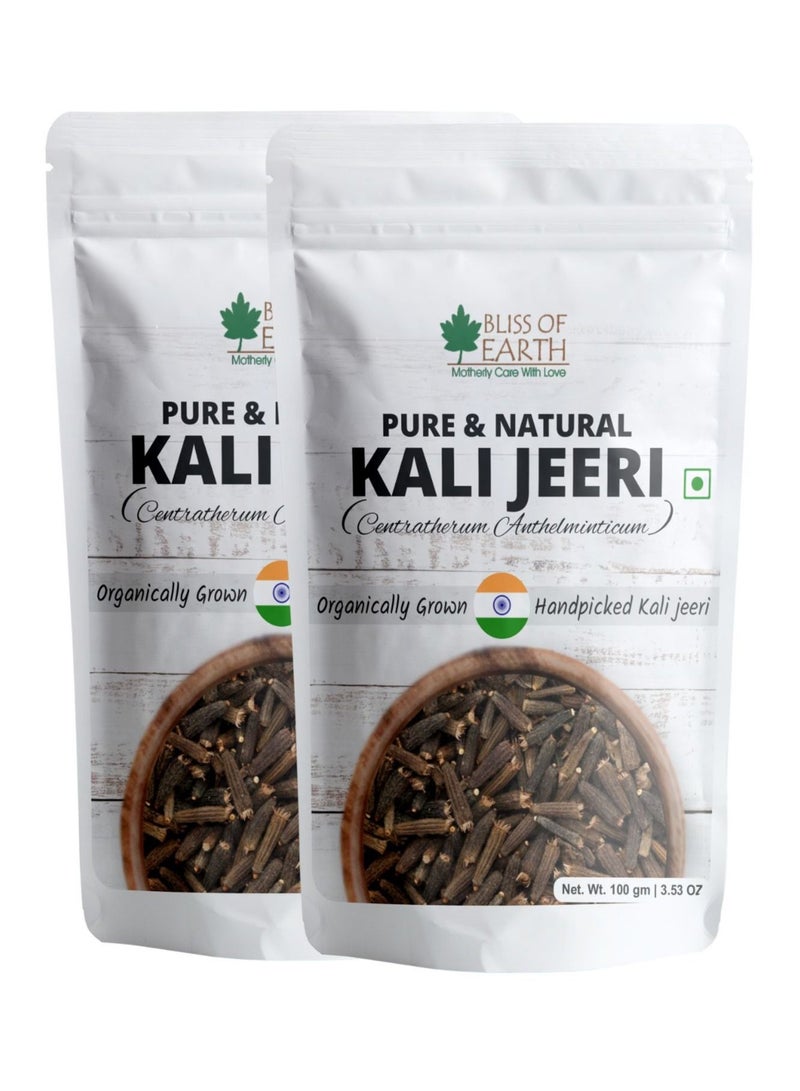 BLISS OF EARTH Bliss of Earth 2X100gm Kali Jeeri Bitter Cumin Kadwa Jeera Black Cumin Fresh & Organic Good for Health  - Image 1