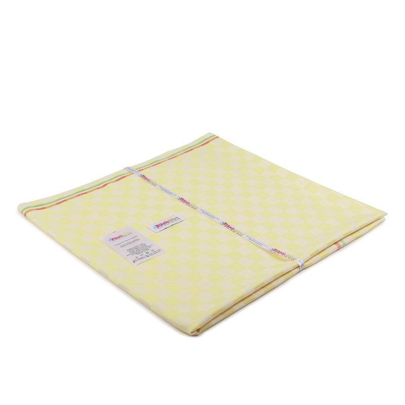 NIC Bhagalpuri Organic 3D Print Bath Gamcha-Absorbent, Skin Friendly, Shrink Proof and Quick-Drying Towel Angocha for Men & Women (Size 62x86cm) (Pink-Lemon) - Image 4