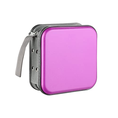LIOVODE LIOVODE DVD Case, 48 Capacity CD Case Portable CD Case Holder Storage Hard Plastic DVD CD Wallet Holder Organizer for  - Image 1