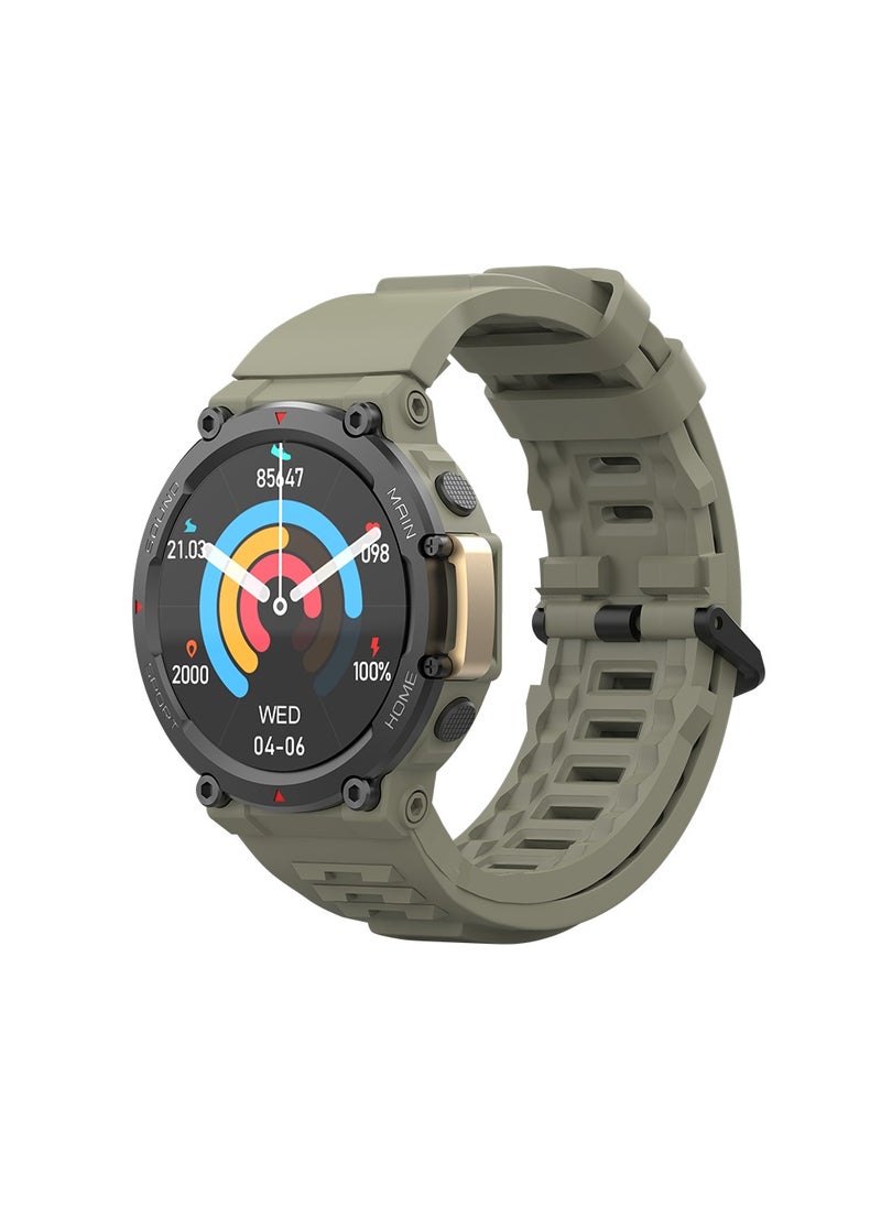 SW02 Vintage Smart Watch with Water Resistant, NFC Payment, and Sleep, Heart Rate, Pressure, and Oxygen Monitoring - Green - pzsku/ZF8C6DC1235AACFB98149Z/45/_/1723587290/17af1ebe-c909-4428-95fa-5c8af12f189e