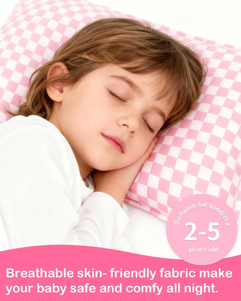 ALVABABY Toddler Pillowcases 2 Pack Organic Cotton Kids Pillow Cover Fit 13"x 18" or 12"x28" Envelope for Girl Boy Sleepy Travel 2TPW33A - Image 5