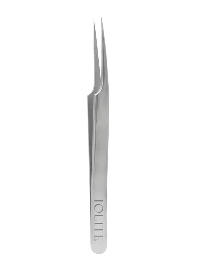 IOLITE - Extension Supplies Professional Volume Tweezers Stainless Steel Precision Curved Tips - Image 1