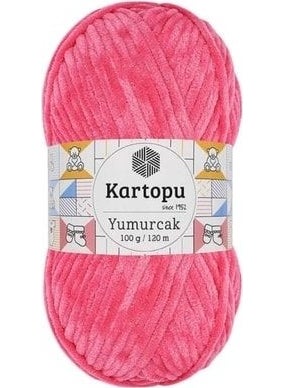 Kartopu Snowball Yumurcak K798 5 Pieces Velvet Rope Dark Pink 