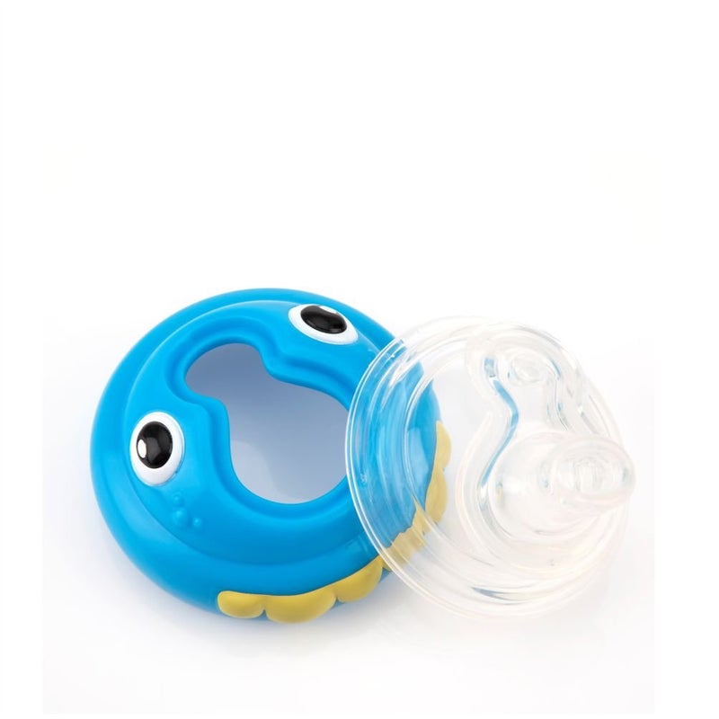 Nuby Plastic Two-Handle iMonster No-Spill Super Spout Cup, 7 Ounce - Image 4