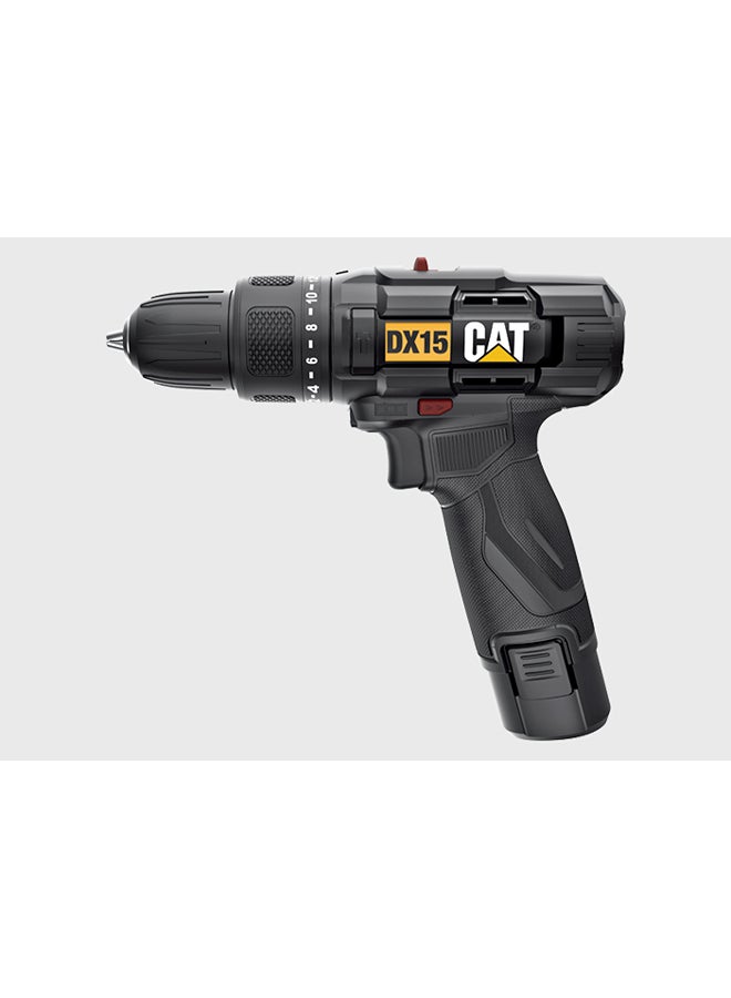 CATERPILLAR CAT DX15 12volt/2.0Ah Li-ion Professional Rechargeable Hammer Impact Drill  - Image 1