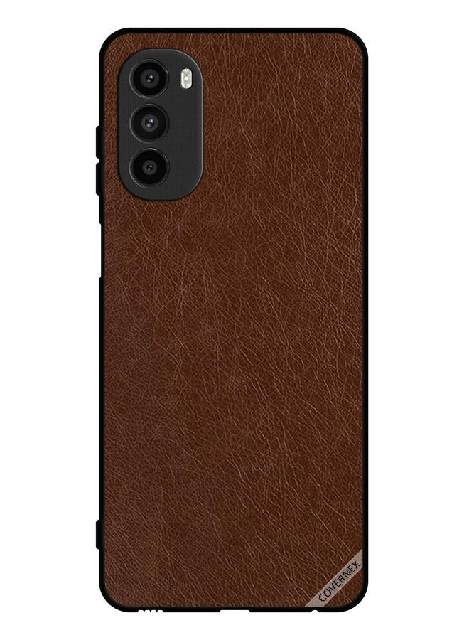 Covernex Protective Case Cover For Motorola Moto G52 Leather Pattern - Image 1