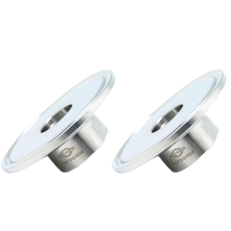 QiiMii Sanitary Female Threaded Pipe Fitting to 2 Inch Tri Clamp OD 64mm Ferrule Pipe Size 12 NPT2 PACK - Image 2