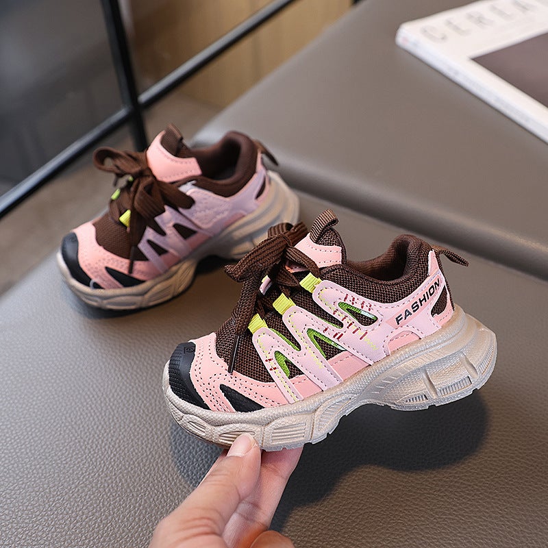 Mesh Sneakers Lightweight Flexible Sole Walking Shoes For Kids Indoor And Outdoor Activities - Image 3