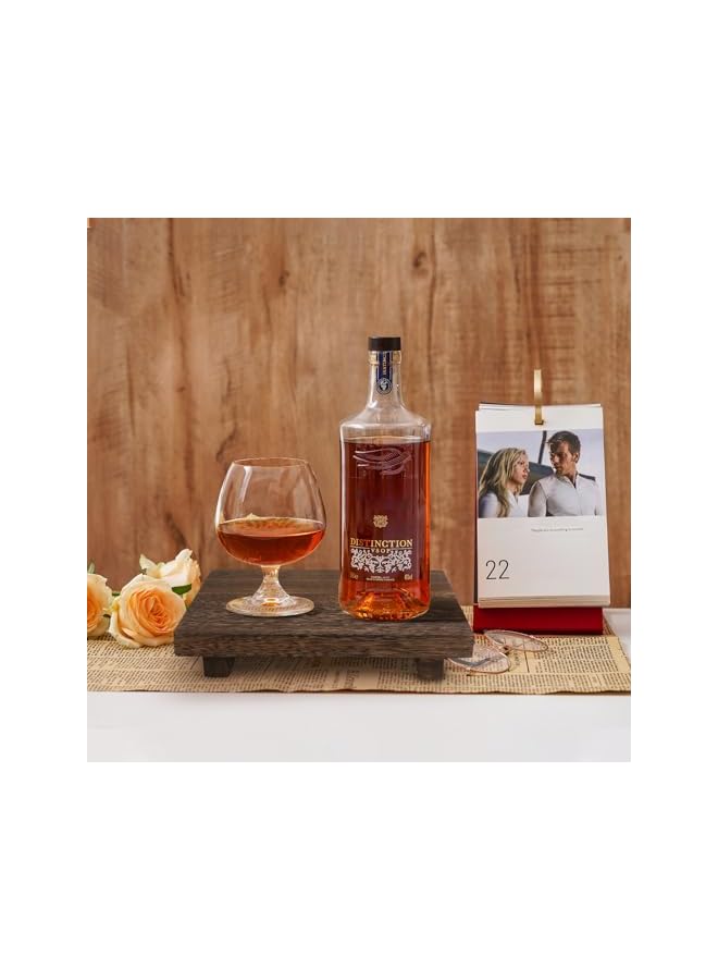 The Bros Wood Riser for Display Decor, Wooden Pedestal Stand Soap Tray for Kitchen Counter Sink Bathroom Home Decor, Farmhouse Decorative Wood Stand Holder for Candles Plants Bottle Display, Brown - Image 5