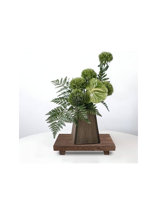 The Bros Wood Riser for Display Decor, Wooden Pedestal Stand Soap Tray for Kitchen Counter Sink Bathroom Home Decor, Farmhouse Decorative Wood Stand Holder for Candles Plants Bottle Display, Brown - Image 3