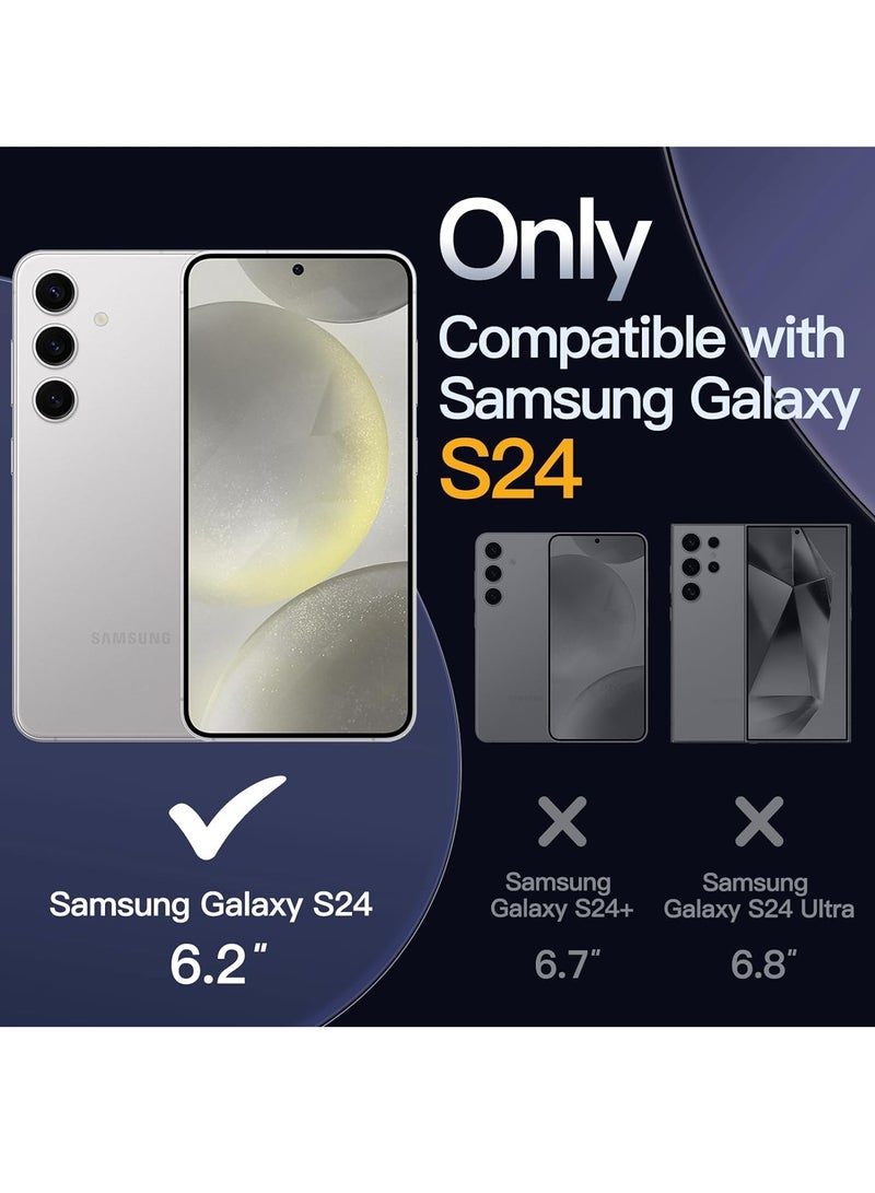 DUSALA Magnetic Case for Samsung Galaxy S24 5G, Compatible with MagSafe, Shockproof Protective Phone Cover, Non-Yellowing Hard Clear PC Back (Clear) - Image 2