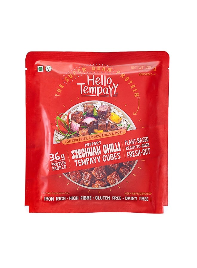 Tempeh Cubes, Peppery Chilli - 200g, India