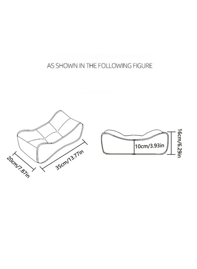 Light Rice Coffee Lumbar Pillow for Back Support Office Chair Cushion Napping Student Backrest - Image 5