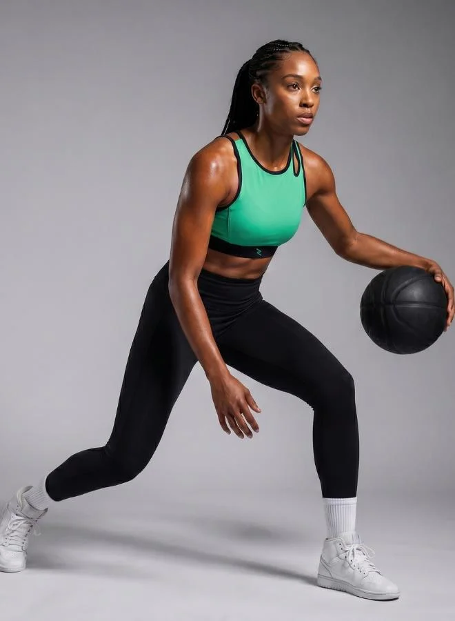 ZAECY Green Women's High-Support Padded Sports Bra for Women | Best Price UAE