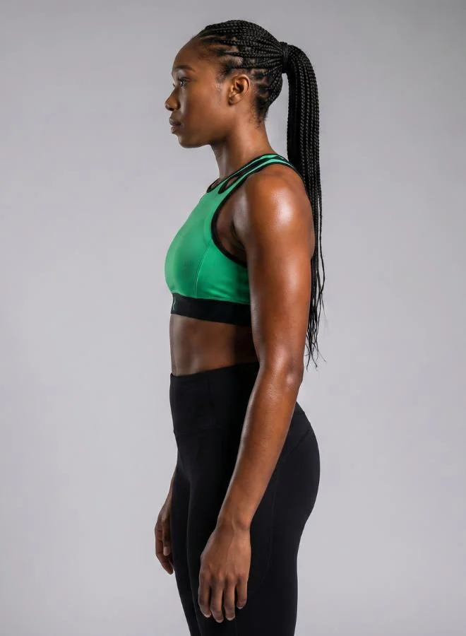 ZAECY Green Women's High-Support Padded Sports Bra for Women | Best Price UAE