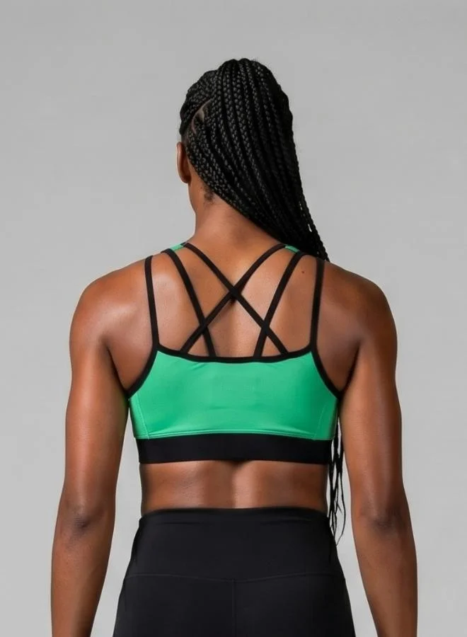 ZAECY Green Women's High-Support Padded Sports Bra for Women | Best Price UAE