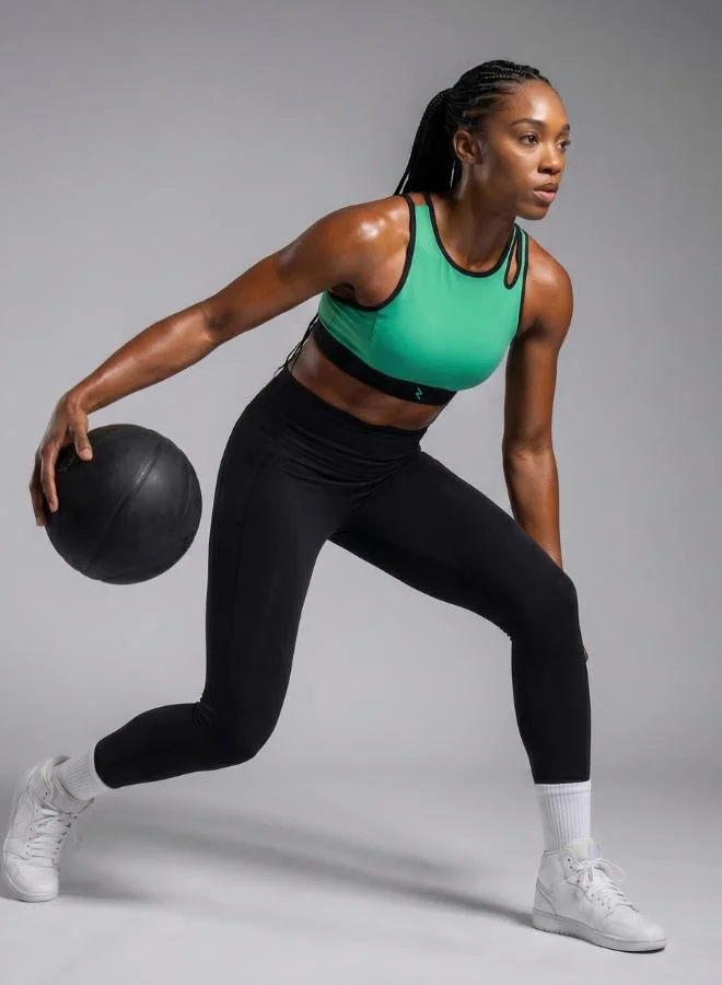 ZAECY Green Women's High-Support Padded Sports Bra for Women | Best Price UAE