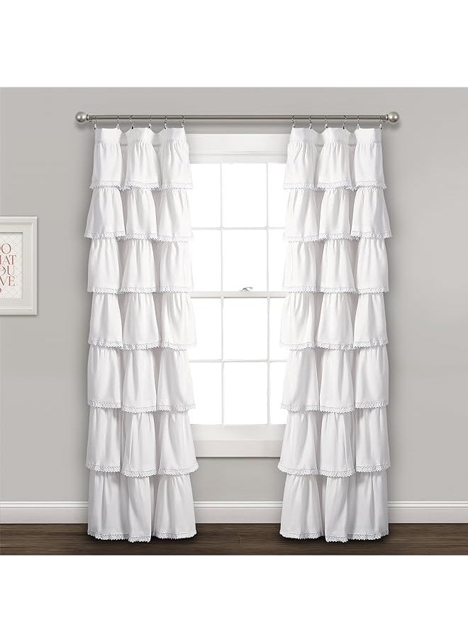 Decor Lace Ruffle Window, 84" x 52", White Curtain Panel - pzsku/ZF8C7ADF6B9FB5548FAFFZ/45/_/1695800481/79b35afd-41b8-4615-b1fb-c8985086e876