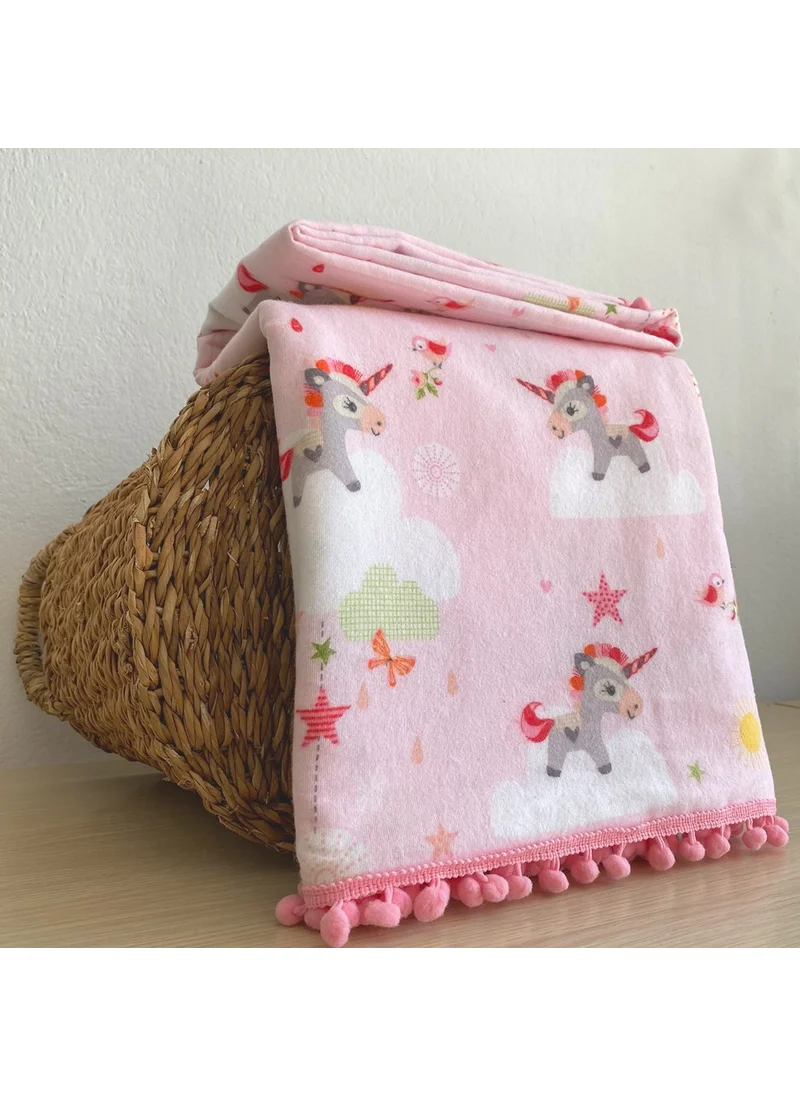 Lief Home Flannel Baby Blanket 100X115 | Double-sided