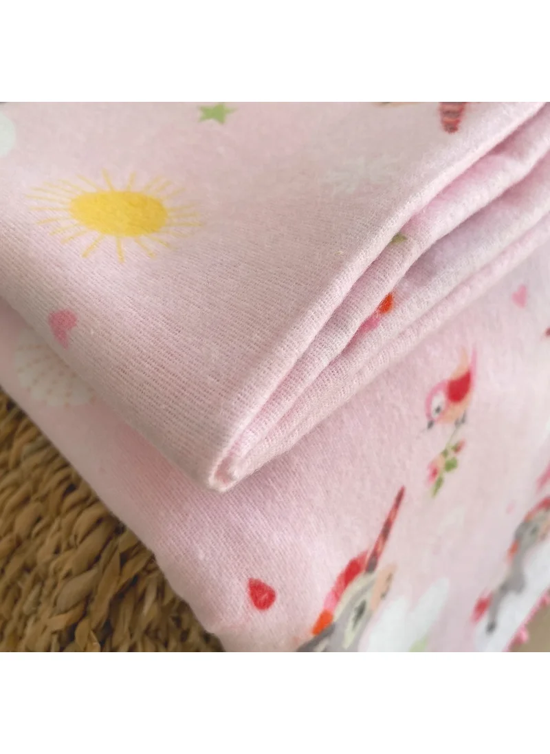 Lief Home Flannel Baby Blanket 100X115 | Double-sided