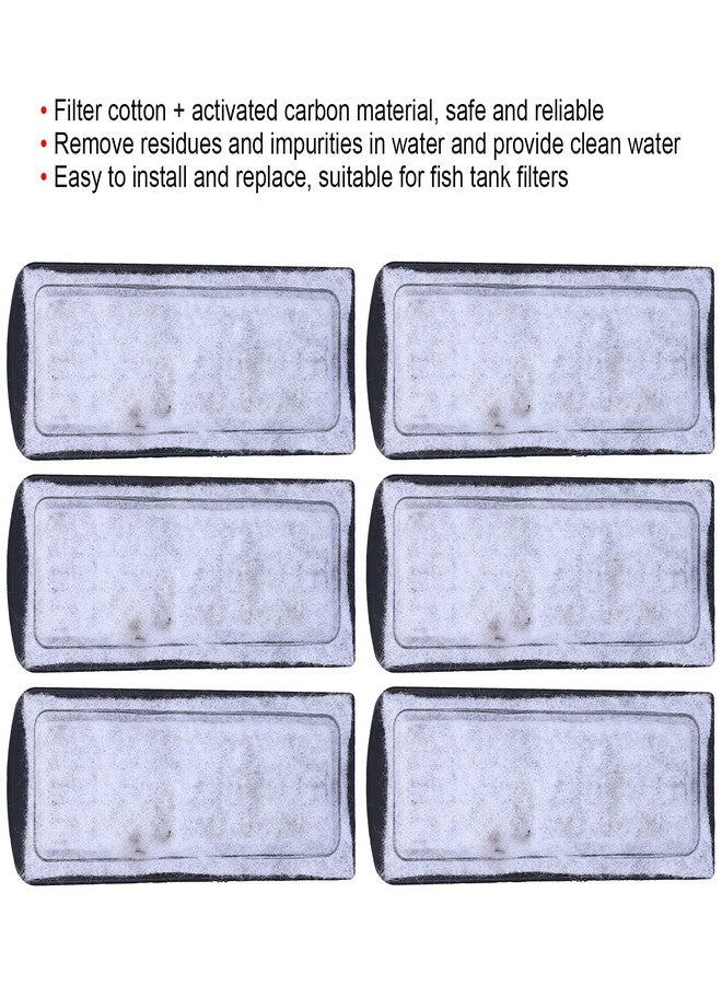 KIMISS 6Pcs Fish Tank Filter Cartridges, Aquarium Filter, Fish Tank Accessories WallMounted Replacement Filter Cartridges for Aquariums - Image 4